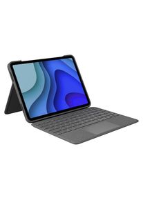 Logitech , Tablet-Hülle »Tastatur Cover Foli« iPad Pro 11" (1. & 2. Generation) iPad Pro 11" (3. Generation) , grau , Schutzhülle und Tastatur...