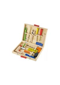 Kinder-Werkzeug-Set »12 Teile« , bunt , Viga Holzspielzeug