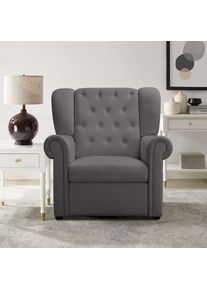 Relaxsessel »Lillyse«, (1 St.), Drehbar und mit Schaukelfunktion , grau , LEONIQUE