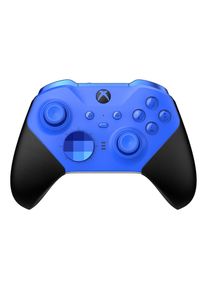 Microsoft , Xbox One-Controller »Elite Wireless Controller Series 2 Core« , blau , Rundum gummierter Griff und kürzere Hair Trigger Locks