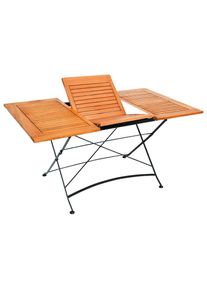 Gartentisch »Schlossgarten«, 90x(100)150 cm , schwarz , Merxx
