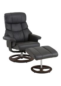 Home Affaire Relaxsessel »Toulon«, (2 St., Bestehend aus Sessel und Hocker), inklusive Hocker, mit Relaxfunktion, zwei Beingestelle, Sitzhöhe 45 cm , grau ,...