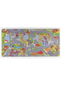 Kinderteppich »Smart City«, rechteckig, 0,65 mm Höhe, Kurzflor, Kinderteppich, Rutschfest, Spielteppich, Kinderzimmer , bunt , Hanse Home
