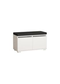 Schuhschrank »Drago 80 x 42 x 35 cm, Weiss/Schwarz« , schwarz-weiss , WOODY FASHION