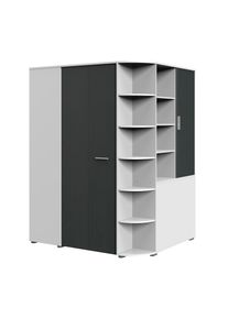 Eckkleiderschrank »Joker«, begehbarer Kleiderschrank, Garderobe, Ecklösung , weiss , wimex