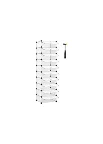 Schuhschrank »43 cm x 173 cm, Schwarz/Weiss« , schwarz-weiss , Songmics