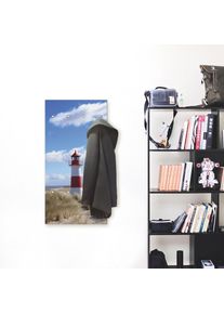 Garderobenleiste »Leuchtturm Sylt«, teilmontiert , blau , Artland