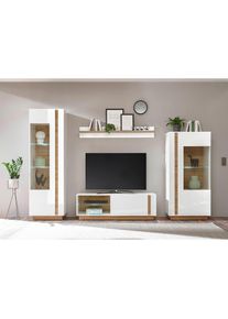 Wohnwand »CLAiR Kombi 21«, (Set, 4 St.) , weiss , Inosign