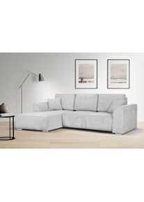 Ecksofa »BEATRICE optionale Schlafsofa mit Bettkasten, B/T/H: 265/170/86 cm«, L-Form, wahlweise auch mit Bettfunktion und Bettkasten , beige , Inosign