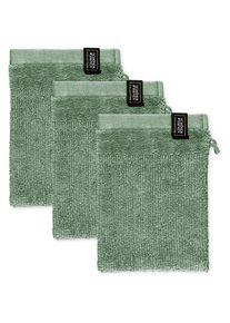 Schöner Wohnen Kollektion Waschhandschuh »Sense«, (Packung, 3 St., 3 Waschhandschuhe 16 x 21 cm) , grün , SCHÖNER WOHNEN-KOLLEKTION