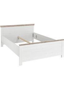 Home Affaire Bett »Florenz Doppelbett Landhausstil Bettgestell (100,140 oder 180/200cm)«, aus FSC -zertifiziertem Holzwerkstoff, in 3 Breiten , weiss , Home...