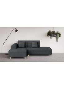 Ecksofa »Suyala«, L-Form mit Hocker , grau , Inosign
