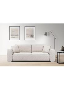3-Sitzer Beatrice Schlafsofa, wahlweise auch mit Bettfunktion und Bettkasten, incl. 2 Zierkissen , beige , Inosign