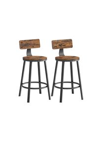 Barhocker »2er Set 49.5 x 63 cm« , braun , VASAGLE