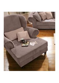 XXL-Sessel »King Henry, Sessel, Ohrensessel, Relaxsessel«, mit Federkern, in legerer Polsterung und losen Kissen , braun , Home Affaire