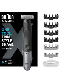 Braun , Haarschneider »Series X XT5200«, wasserdicht, 4D-Flex-Klinge , grau , Langlebig: 100% wasserdicht mit gummiertem Anti-Rutsch-Griff und...