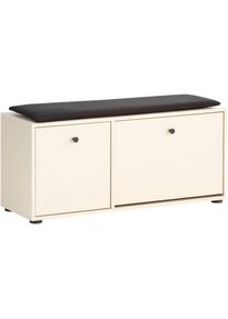 Schuhschrank »Lovund, Breite 98 cm«, Inklusive Dekokissen , beige , Schildmeyer