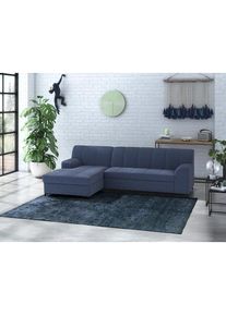 Ecksofa »Balme L-Form«, Inkl. Zierkissen, wahlweise mit Bettfunktion , blau , Inosign