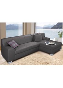 Ecksofa »Anzio, elegant und gemütlich, Breite 239cm, L-Form«, wahlweise mit Bettfunktion , braun , Inosign