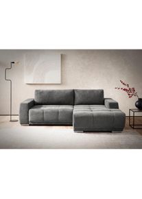 Ecksofa »Bolero L-Form«, wahlweise mit Bettfunktion & Bettkasten , grau , Inosign