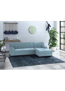 Ecksofa »Balme L-Form«, Inkl. Zierkissen, wahlweise mit Bettfunktion , blau , Inosign