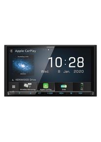 Kenwood , Autoradio »Moniceiver DMX8020DABS«, (Bluetooth) , schwarz , 17,7 cm (7¿) hochauflösender WVGA-Doppel-DIN-Monitor