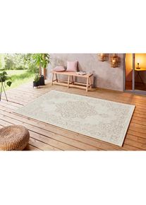 Hanse Home, Hanse Home Teppich &raquo;Tilos&laquo; rechteckig 8 mm H&ouml;he In- & Outdoor, Kurzflor, Orientalisch, Vintage, Wohnzimmer, Garten, creme, beige, 