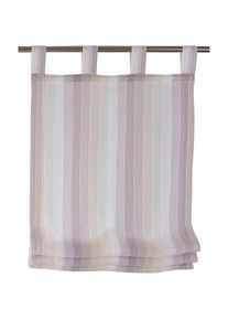 Raffrollo »Claire« mit Schlaufen freihängend gestreift, Webstreifen, Polyester, Schlaufengardine , lila , Kutti , Obermaterial: 100% Polyester