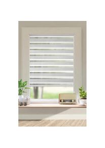 my home, my home Doppelrollo &raquo;Dark&laquo; Lichtschutz Sichtschutz ohne Bohren freih&auml;ngend Klemmfix, Fixmass, strukturiert, uni, monochrom, basic, 