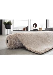 Bruno Banani Teppich »Dana Teppich, besonders weich und kuschelig, Kundenliebling«, rechteckig, 30 mm Höhe, uni, Mikrofaser Teppiche, Wohnzimmer, Schlafzimmer,...