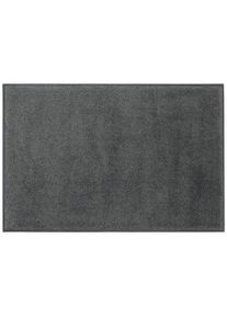 my home, my home Fussmatte &raquo;Lavea&laquo; rechteckig 9 mm H&ouml;he Schmutzfangmatte, Uni-Farben, In- und Outdoor-Teppich, waschbar, anthrazit, Kunstfaser, 9 mm