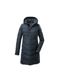 Killtec , Steppmantel »KOW 150 WMN QLTD PRK« , blau , 34 , Parka in Daunenoptik mit regulierbarer Kapuze