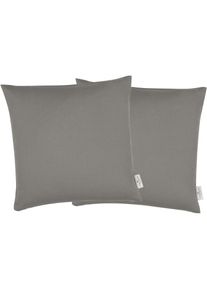 Dekokissen »Dove«, unifarben, Kissenhüllen ohne Füllung, 2er Pack , grau , Tom Tailor HOME