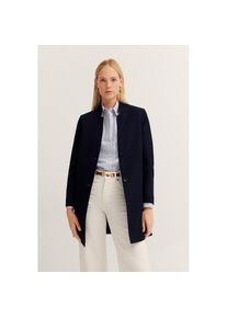 Bugatti, Unisex, Bugatti Wollmantel Flexcity-Stretch, 390, marine, 36, Aus reiner Wolle