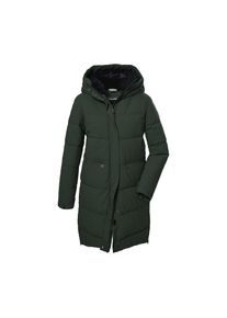 Killtec , Steppmantel »KOW 16 WMN QLTD PRK«, Wasser- und windabweisender Parka, atmungsaktiv, recyceltes Material , grün , 44 , Parka in Daunenoptik