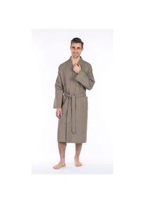 Framsohn Frottier, Framsohn frottier Unisex-Bademantel &raquo;leger geschnitten, hergestellt in &Ouml;sterreich&laquo; Unisex Waffelpiqu&eacute;, taupe, Waffelpiqu&eacute;