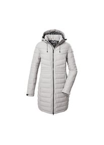 Killtec, Unisex, Steppmantel &raquo;KOW 96 WMN QLTD CT&laquo; Langer Unisexmantel, atmungsaktiv, winddicht, wasserabweisend, recycelt, grau, 46, Unisex 