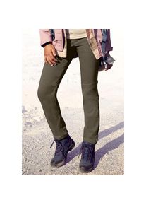 active by Lascana Lascana Active, Unisex, LASCANA ACTIVE Trekkinghose mit 3 Zipper Taschen, olivgr&uuml;n, 48, N-Gr, Sportliche Wanderhose aus elastischem Material