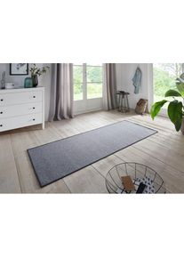 Läufer »Bouclé«, rechteckig, 5 mm Höhe, rutschfest, Sisal Optik, Teppich, Küche, Flur, schlicht, umkettelt , grau , Hanse Home