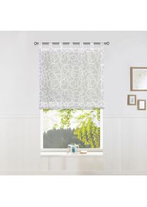 Raffrollo »Tanaro« mit Schlaufen Halbtransparent, Voile, Polyester , grau , my home , Obermaterial: 100% Polyester