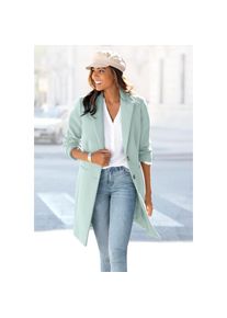 Lascana, Unisex, Lascana Kurzmantel im klassischen Design, Unisexmantel, Blazermantel, casual-chic, hellgr&uuml;n, 44, Mantel mit breitem Reverskragen