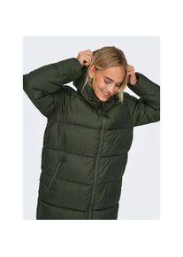 Only, Unisex, Only Steppmantel &raquo;ONLMONTANA LONG PUFFER JACKET NOOS OTW&laquo;, forest night, M, Langer Puffermantel von Only