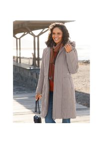 Casual Looks, Unisex, Steppmantel, taupe, 38, Micro-Moss-Qualit&auml;t