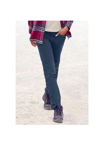 active by Lascana Lascana Active, Unisex, LASCANA ACTIVE Trekkinghose mit 3 Zipper Taschen, marine, 36, N-Gr, Sportliche Wanderhose aus elastischem Material