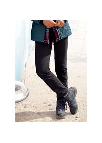 active by Lascana Lascana Active, Unisex, LASCANA ACTIVE Trekkinghose mit 3 Zipper Taschen, schwarz, 34, N-Gr, Sportliche Wanderhose aus elastischem Material