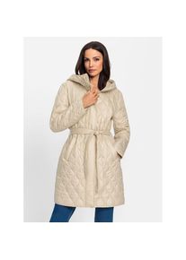 Heine, Unisex, Heine Steppmantel, beige, 42, superleicht wattiert