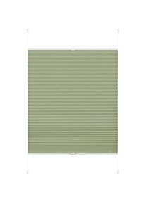Gardinia, Gardinia Plissee &raquo;EASYFIX Greta&laquo; Lichtschutz ohne Bohren verspannt inkl. dezenter Abdeckleiste (Staubschutz), mintgr&uuml;n, Obermaterial: 100% 