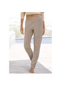 Vivance , Cordschlupfhose mit bequemen Bündchen und breite Cord Struktur , beige , 36/38 , Bequeme Schlupfform