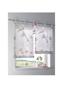 HEINE HOME, HEINE HOME Raffrollo mit Schlaufen, grau, bunt