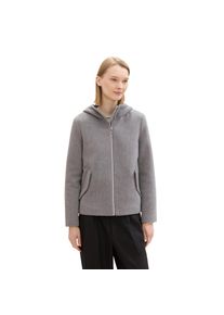 Tom Tailor Denim, Unisex, Tom Tailor Denim Caban mit Kapuze, dunkelgrau melange, L, Jacke von Tom Tailor Denim
